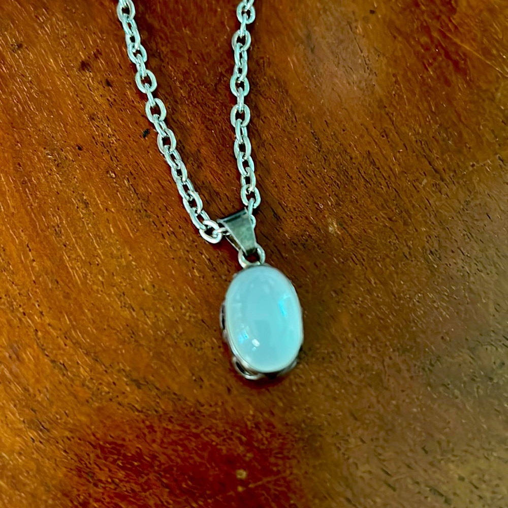 Moonstone charm for necklace